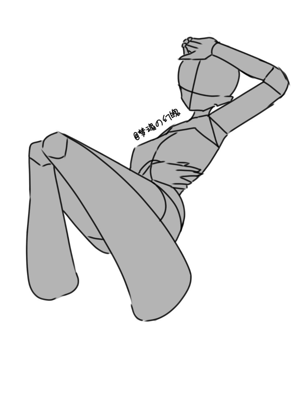 单人模板,q版,全身,躺着 禁止转载商用,粉丝模板,非粉使用必究 欢迎返