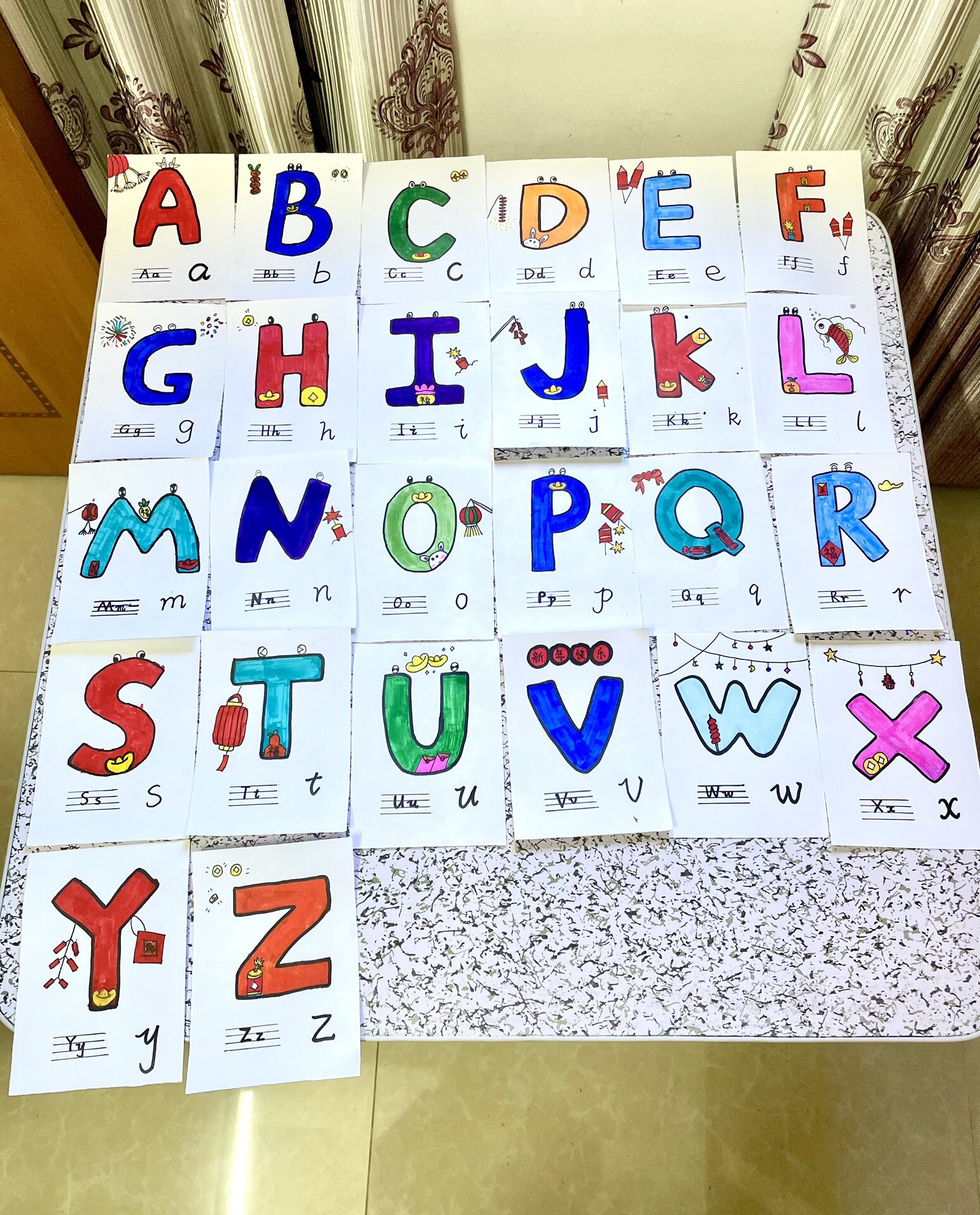 26个英文字母卡@一只小小馨q的动态