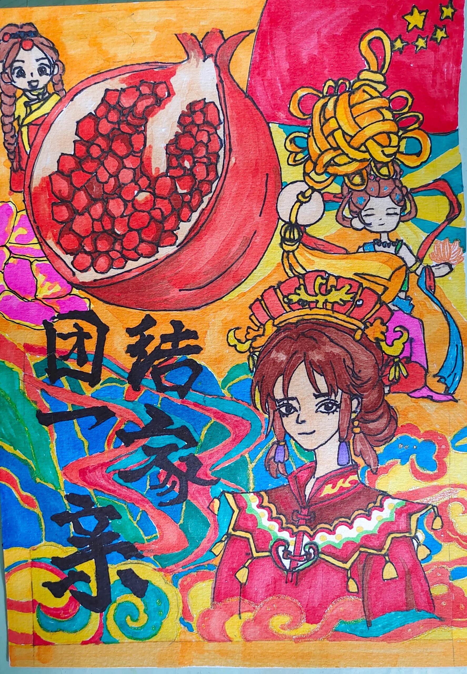 民族团结一家亲 绘画比赛