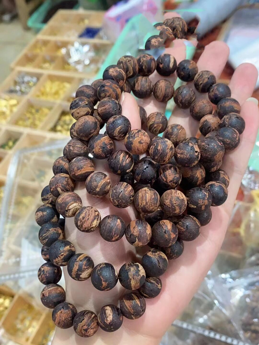 不能错过的小叶黄金甲手串