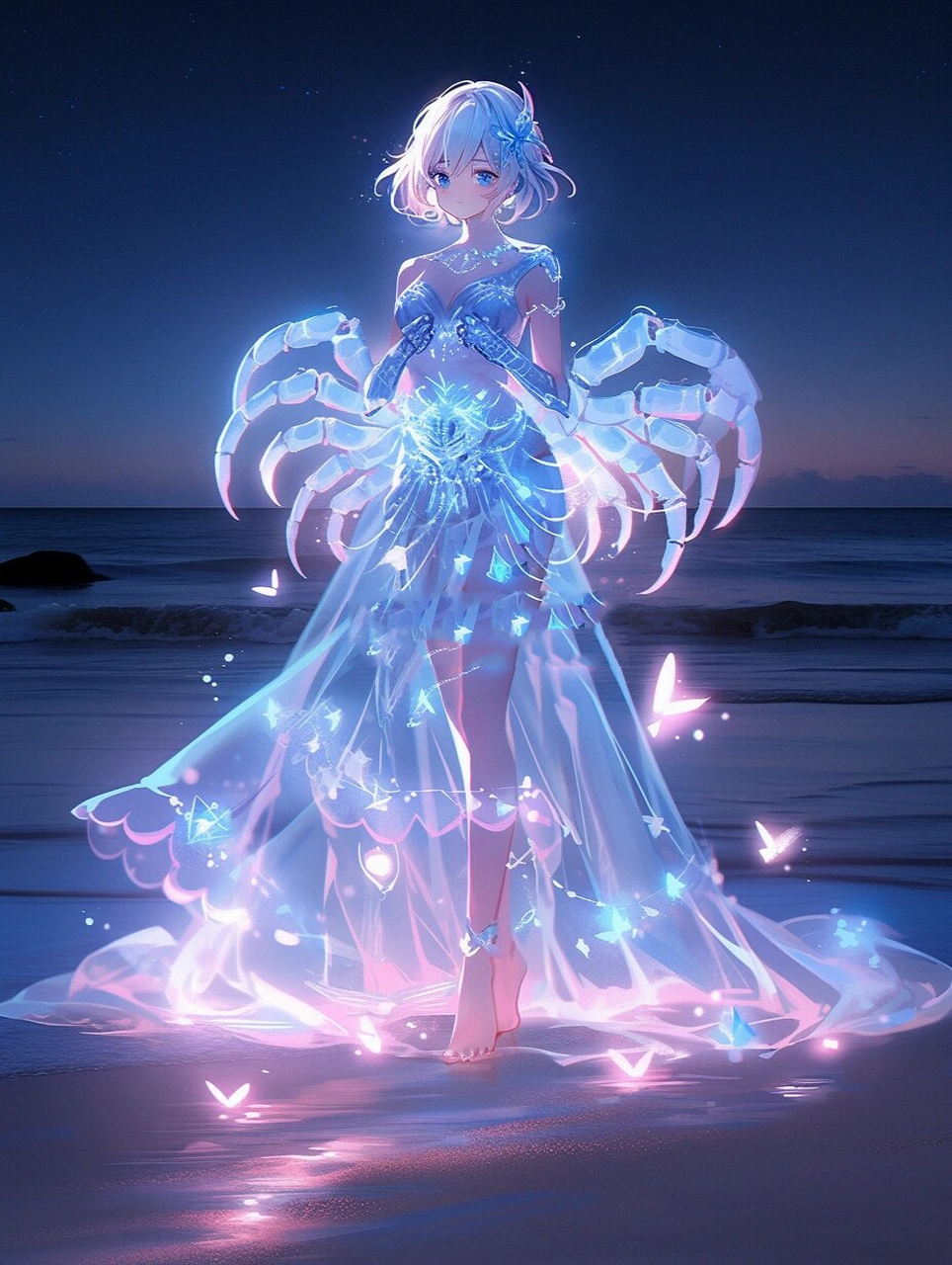 78唯美壁纸|十二星座·巨蟹座,亮度拉最大 宝子们,想看什么星座评论