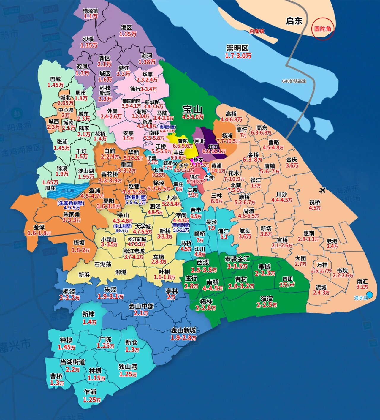 上海板块划分图@静听清风徐来的动态