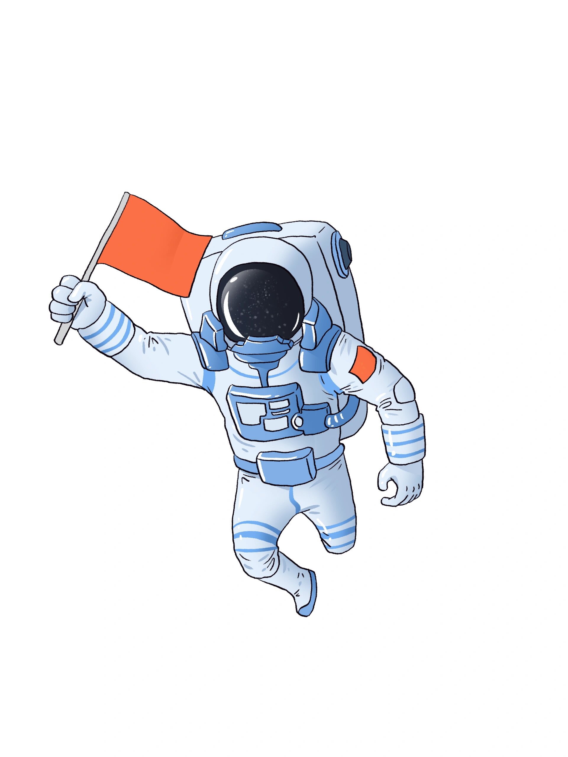 宇航员插画‖宇宙航天主题手绘插画免抠图② 94949494 航天