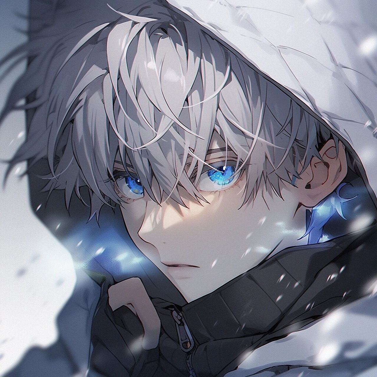 白色系 | 动漫男生头像壁纸插画素材