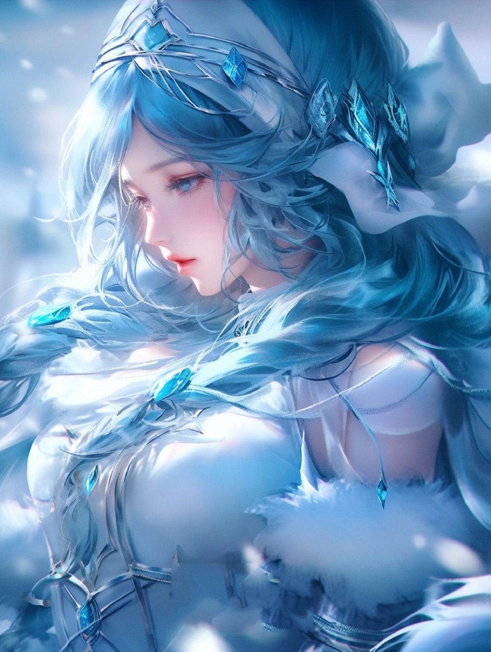 王昭君新皮肤冰雪女神图片