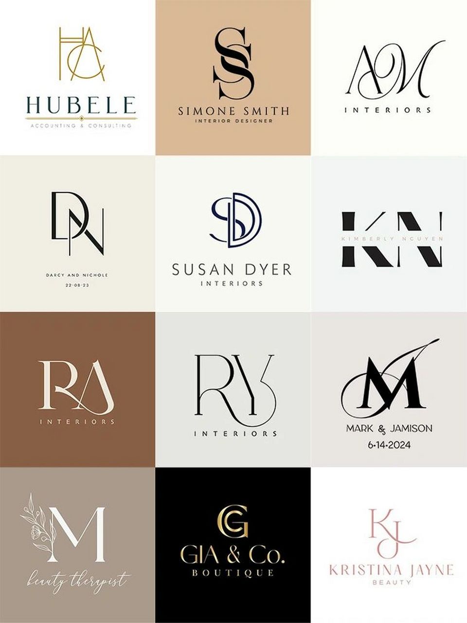 字母交叉设计品牌logo设计模板网店头像水印 #字母设计# #品牌设计