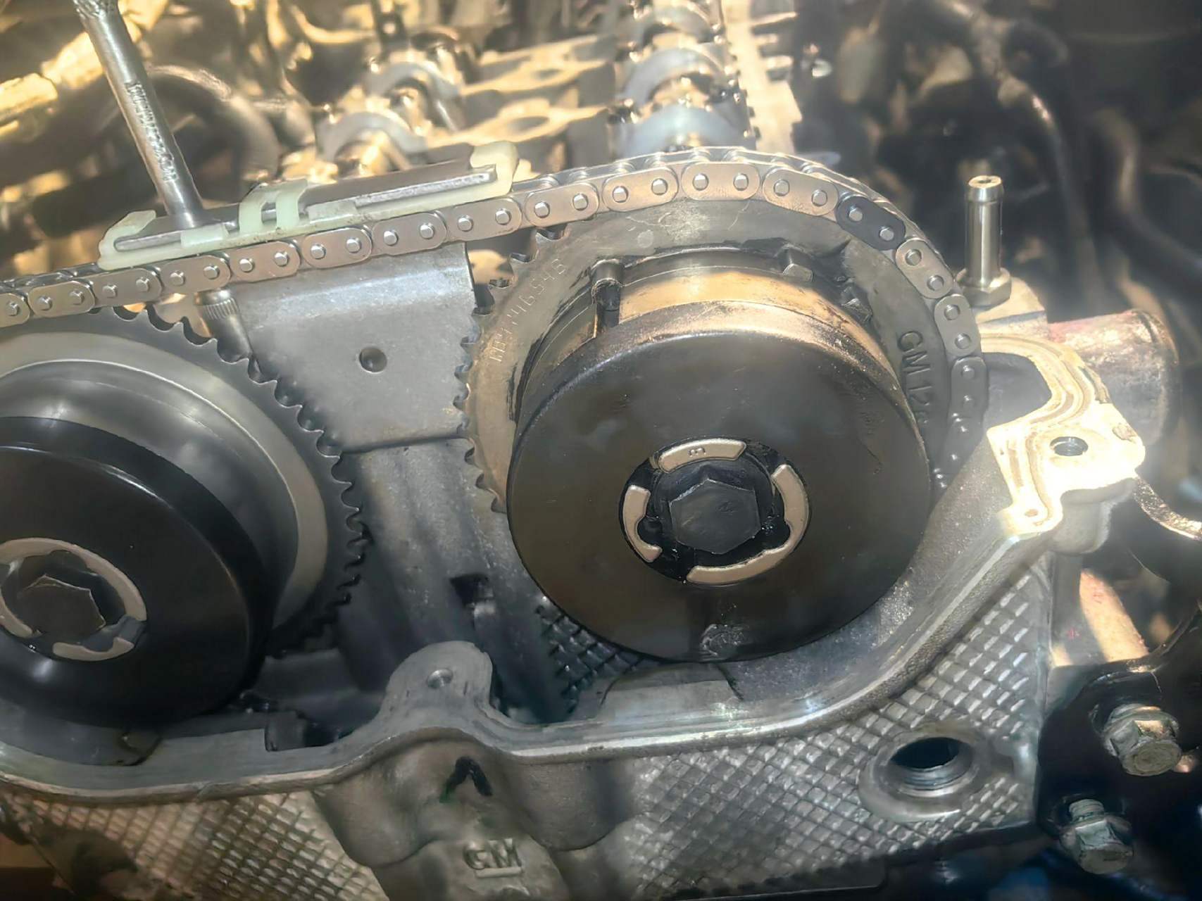 别克君越2.4正时链条对法,平衡轴对法 发动机维修