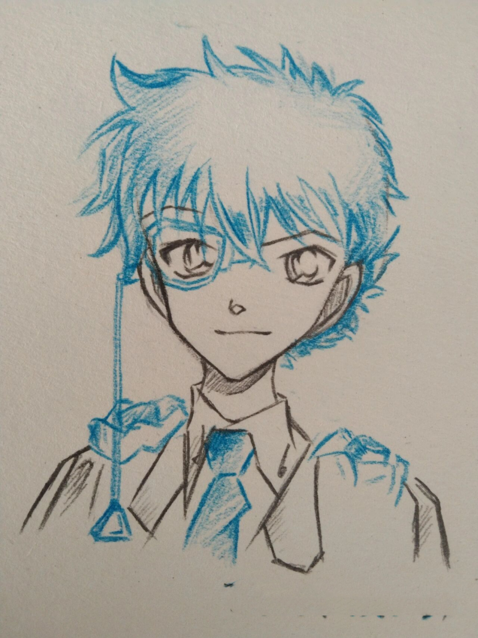 挑战画100个喜欢的动漫人物 (7/100) 怪盗基德 "ladies and gentlemen