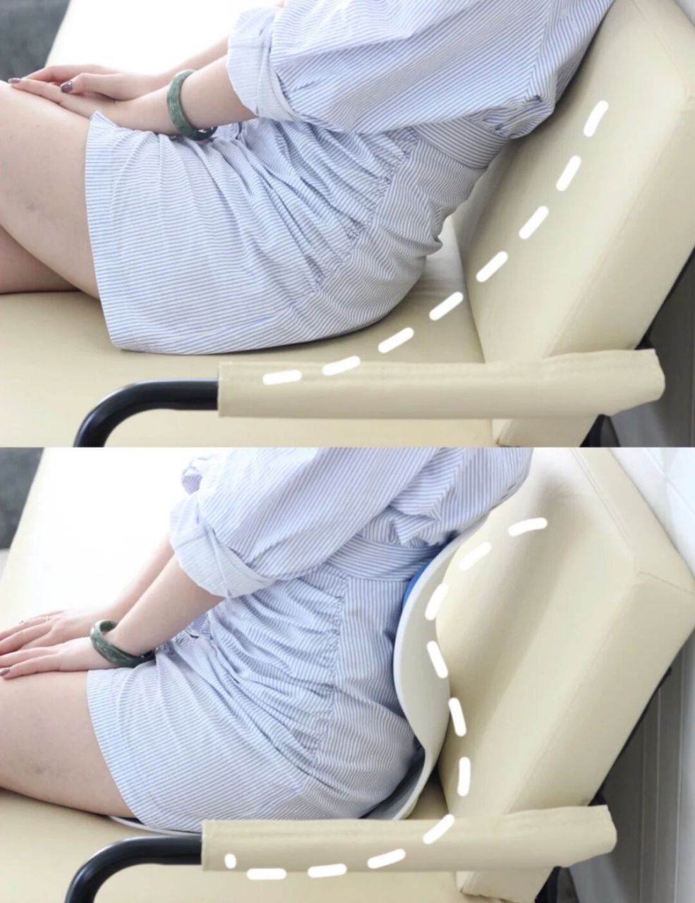 时间久了,我发现我是弯腰驼背 其实我们女生长期翘二郎腿对妇科也不好
