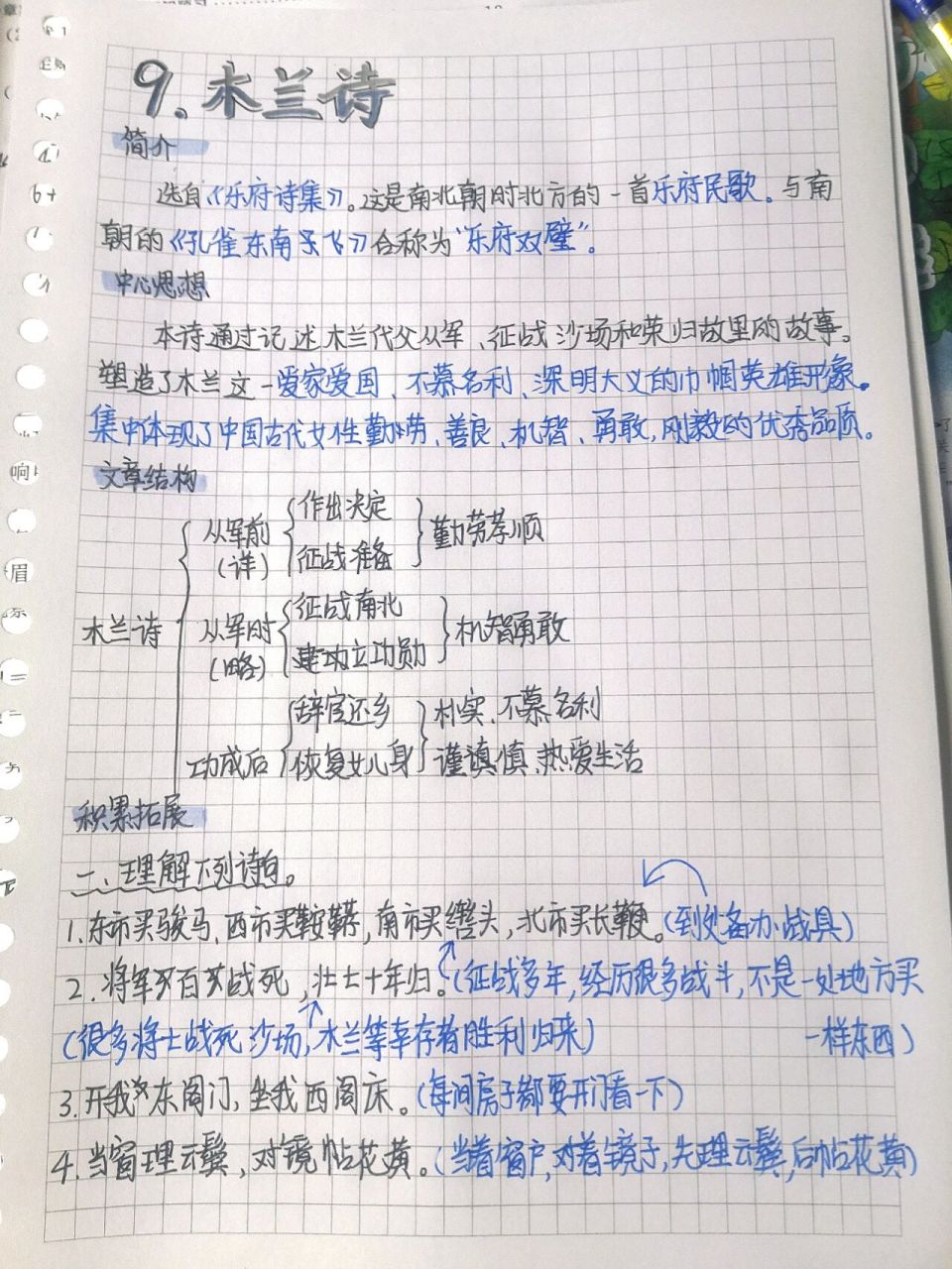 七下语文预习|第九课|木兰诗7815 可恶!为什么过不了审!