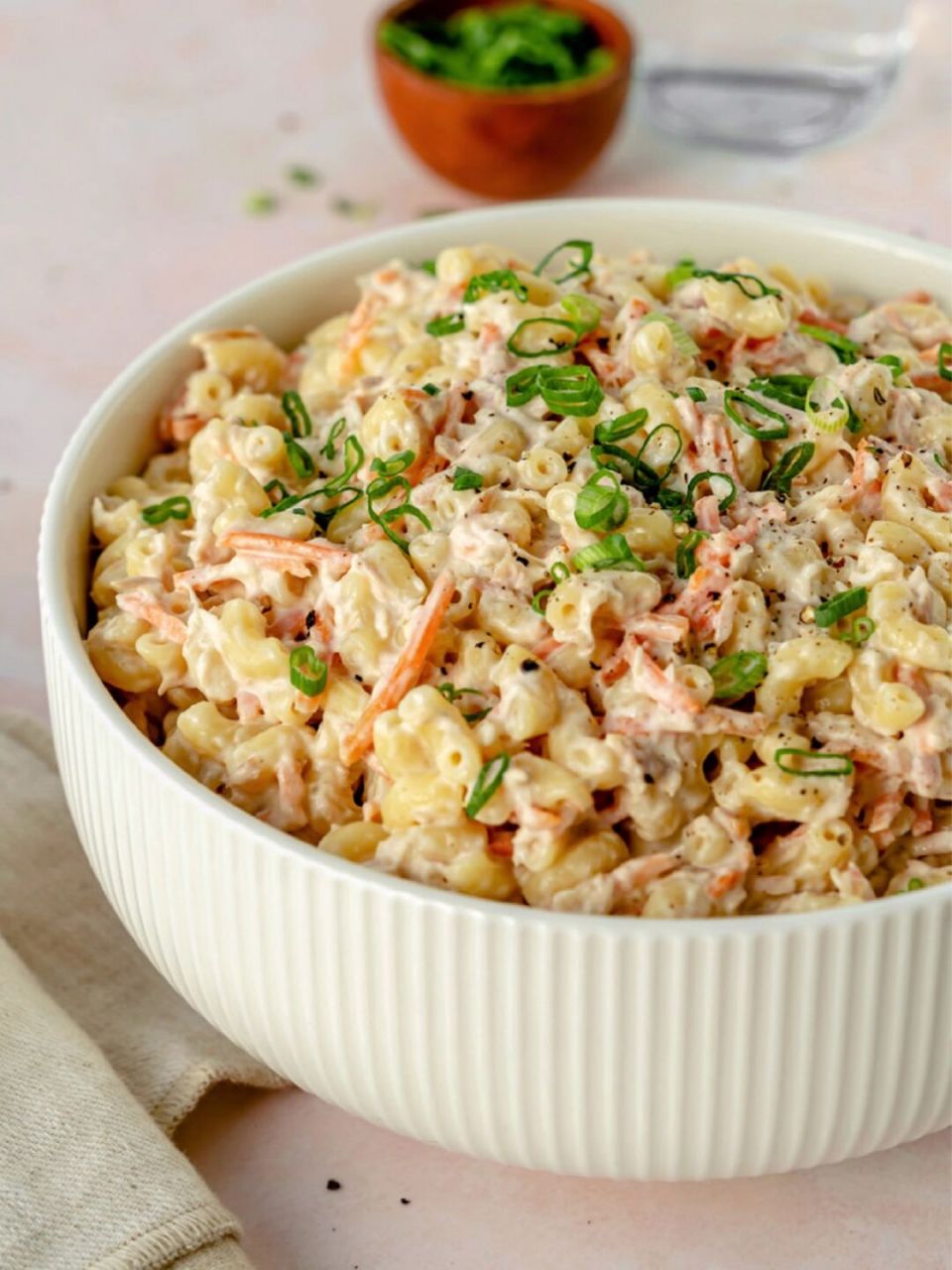 金枪鱼通心粉沙拉 |低脂健康沙拉11566 虽然这种金枪鱼通心粉沙拉