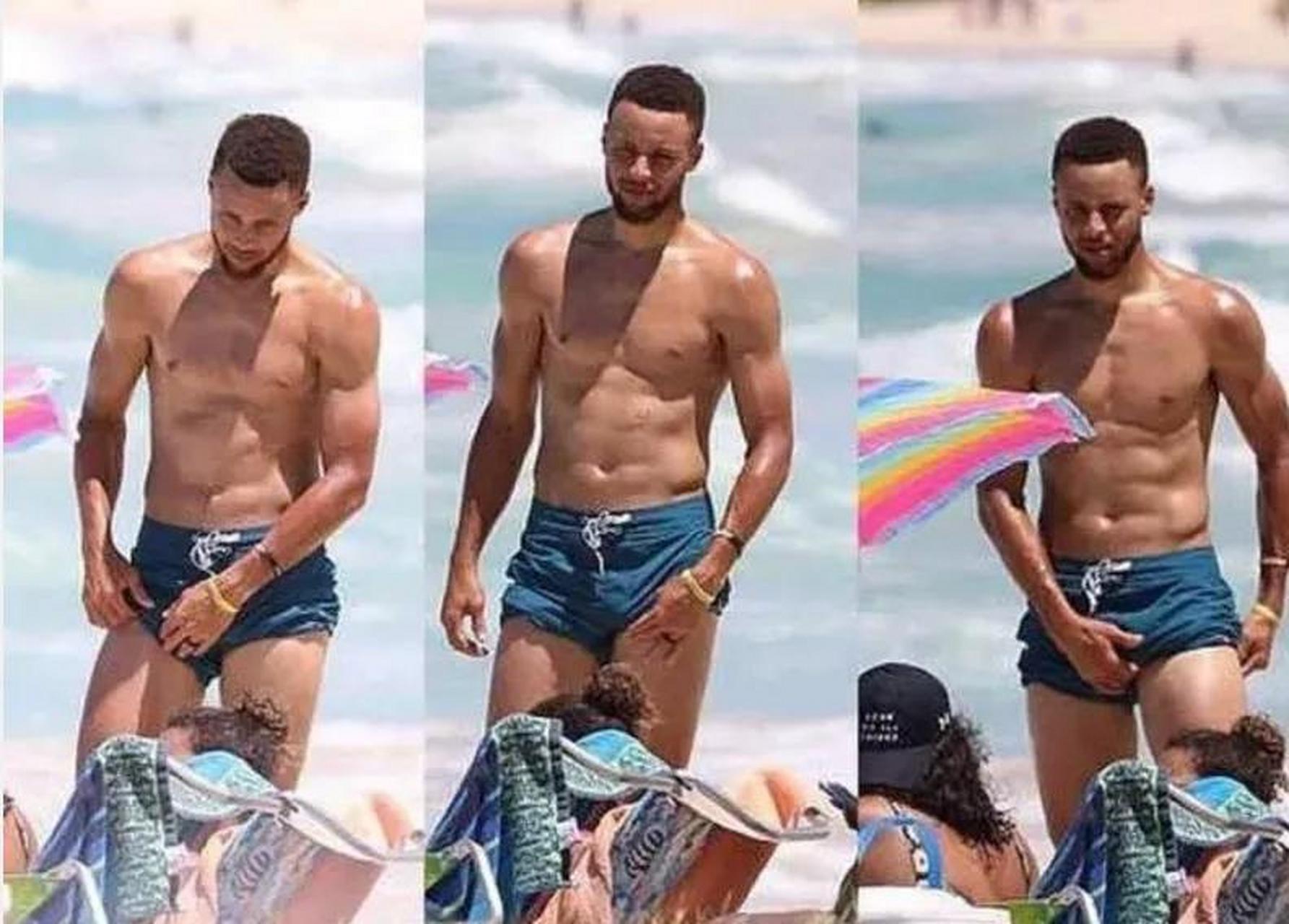 我曾经拿放大镜看库里的肌肉,看是不是很发达,因为他看起来太瘦了,在