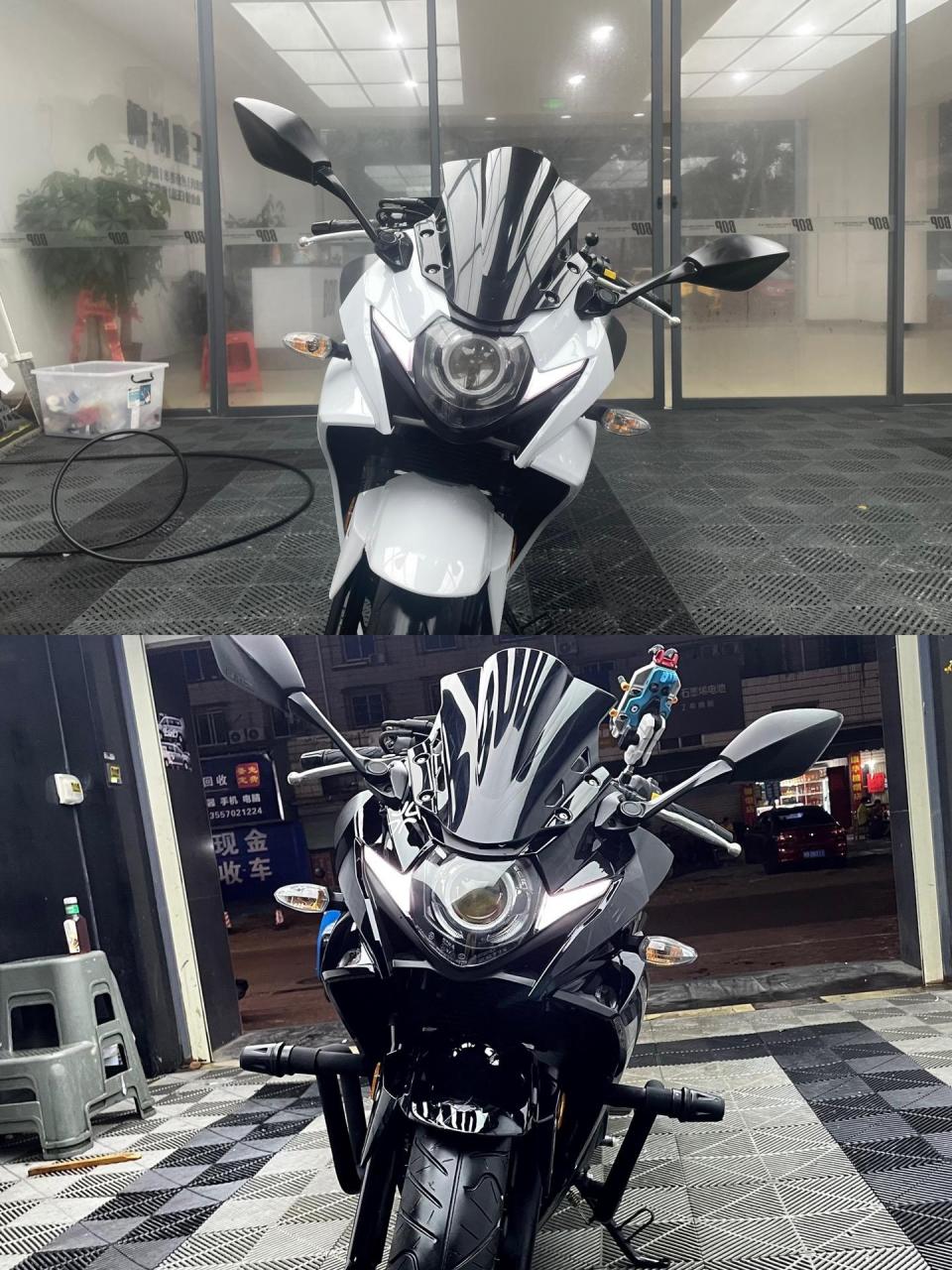 gsx250改色.黑色还是白色铃木gsx250r