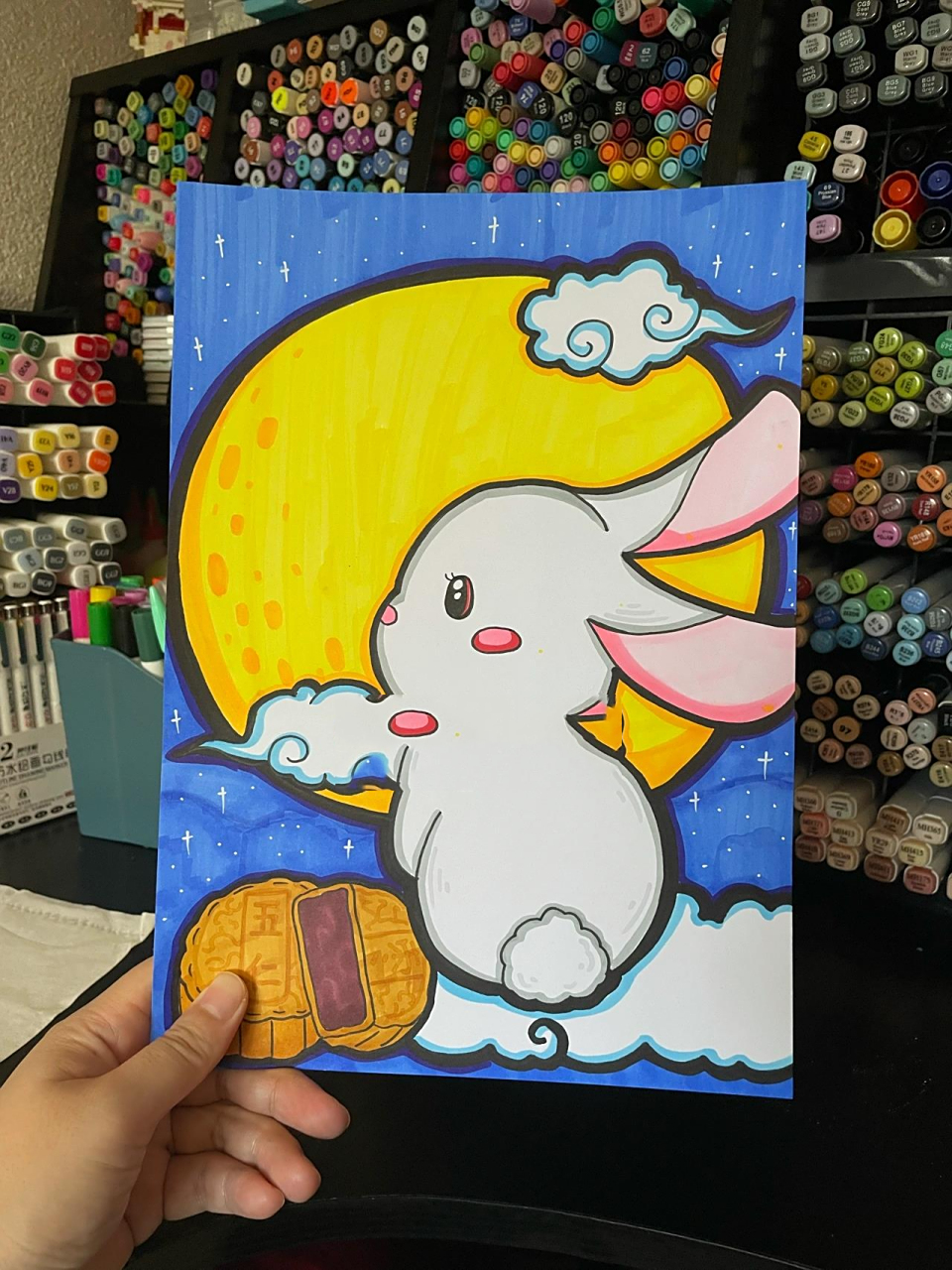 画只可爱的小白兔.