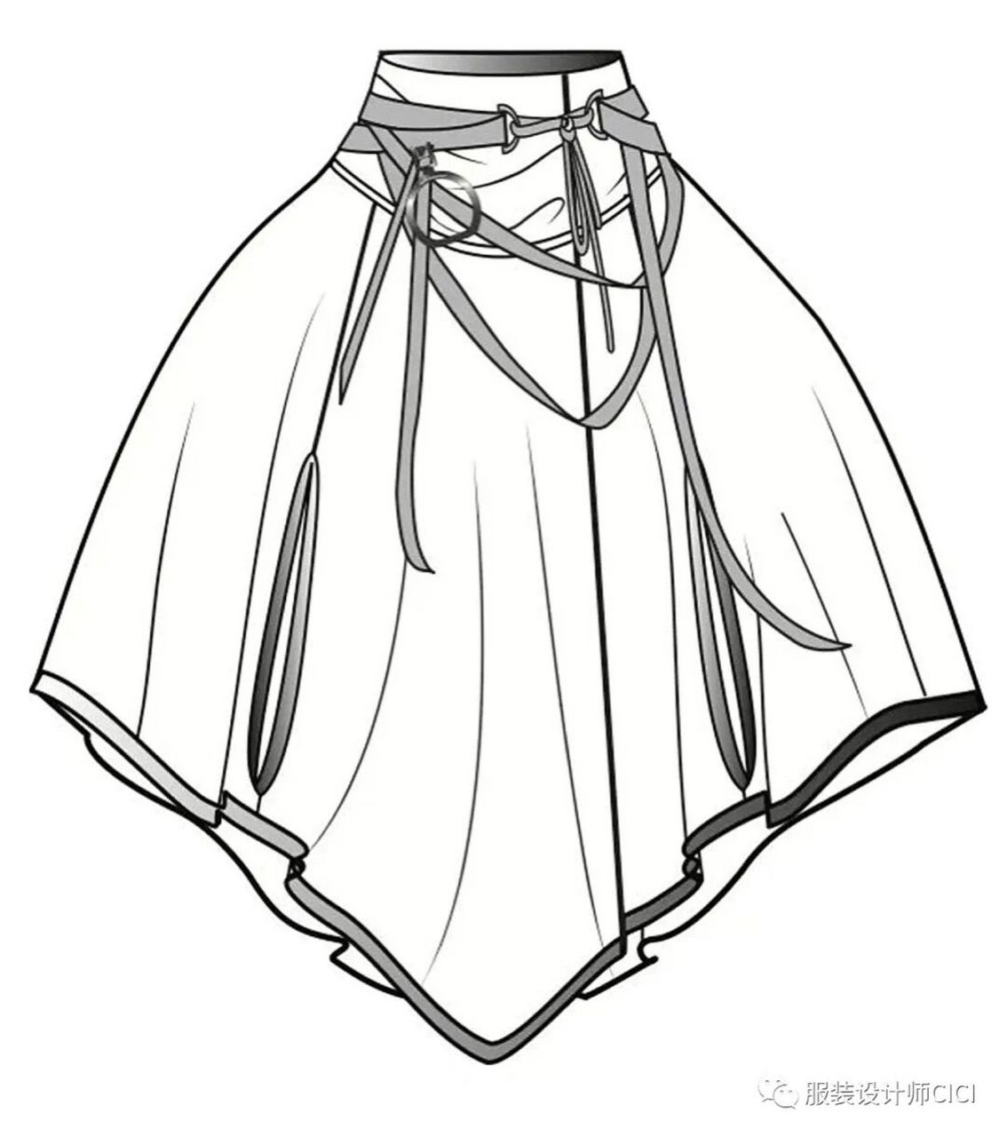 十万个服装小知识/斗篷款式图 有需要的同学记得先关注再点赞77收藏