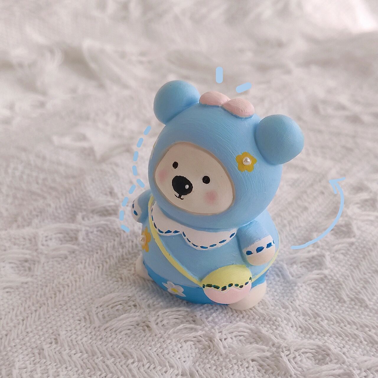 14/100老母亲看孩子般越看越爱的温柔小蓝熊 这个蓝色总有一种泳衣的