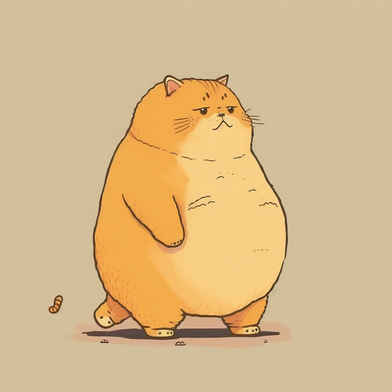 我才不要减肥呢,可爱治愈猫咪头像