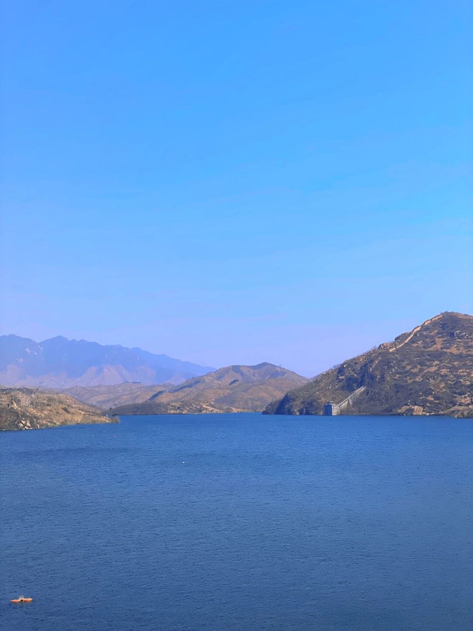 遵化周边游|上关湖水库90 四月初的上关湖水库太美了!