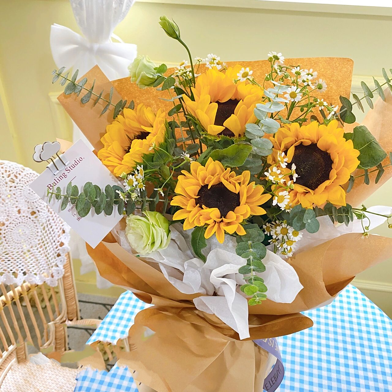 升学宴向日葵花束97 升学宴送同学的向日葵花束98