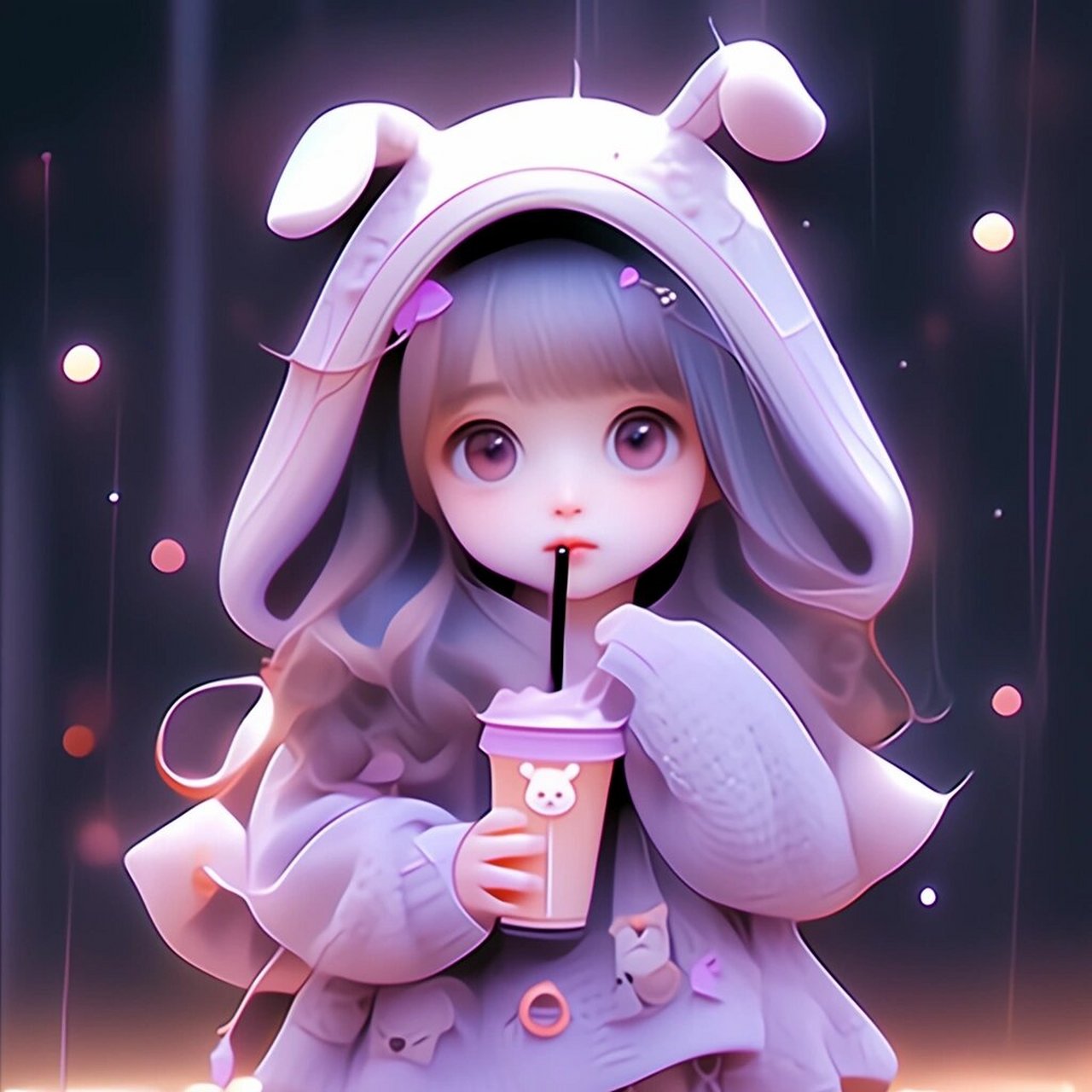 奶茶萌娃最新版情侣头像 奶茶萌娃最新版情侣头像来了