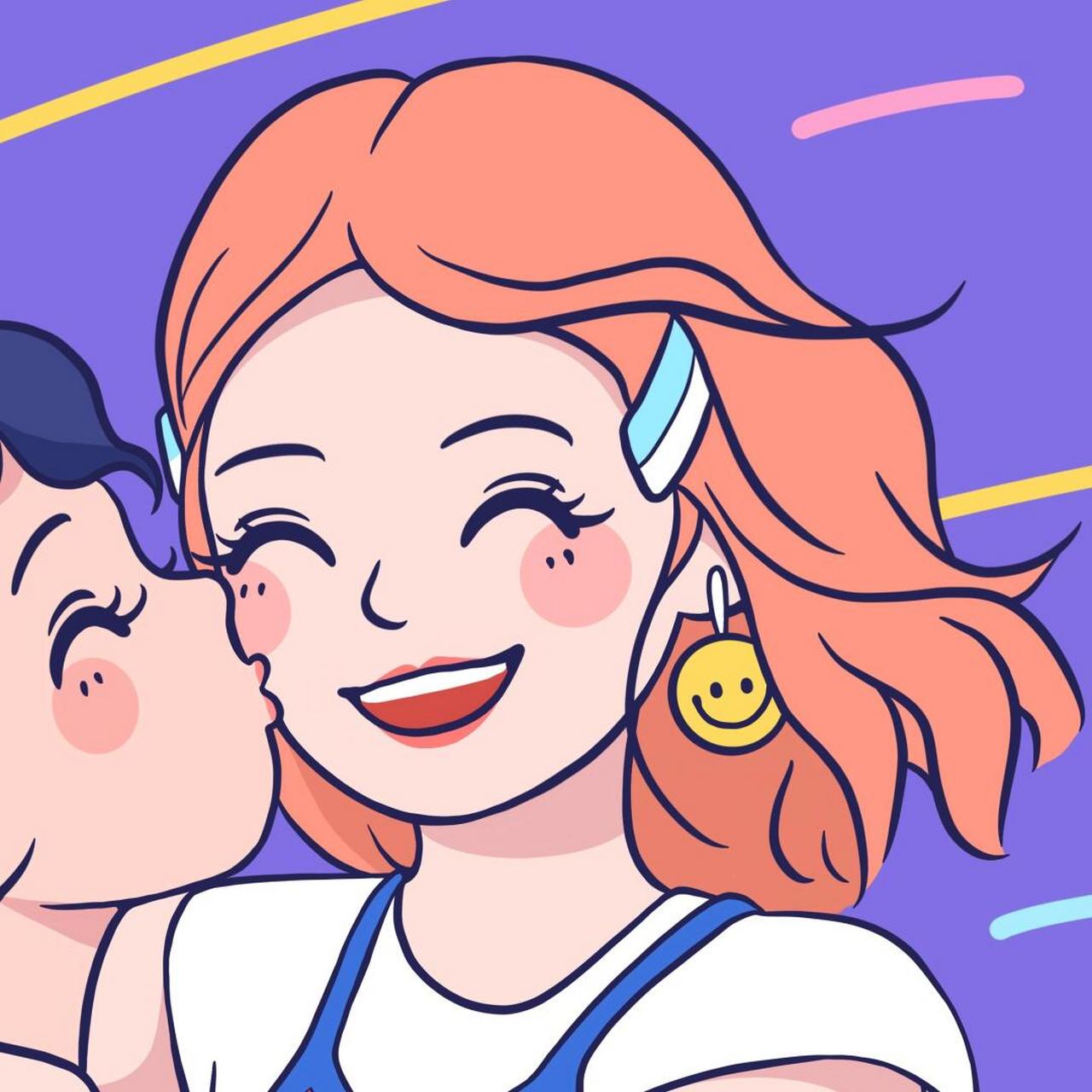 原创插画# #闺蜜头像# #手绘头像# #女生头像# #治愈# #神仙友情