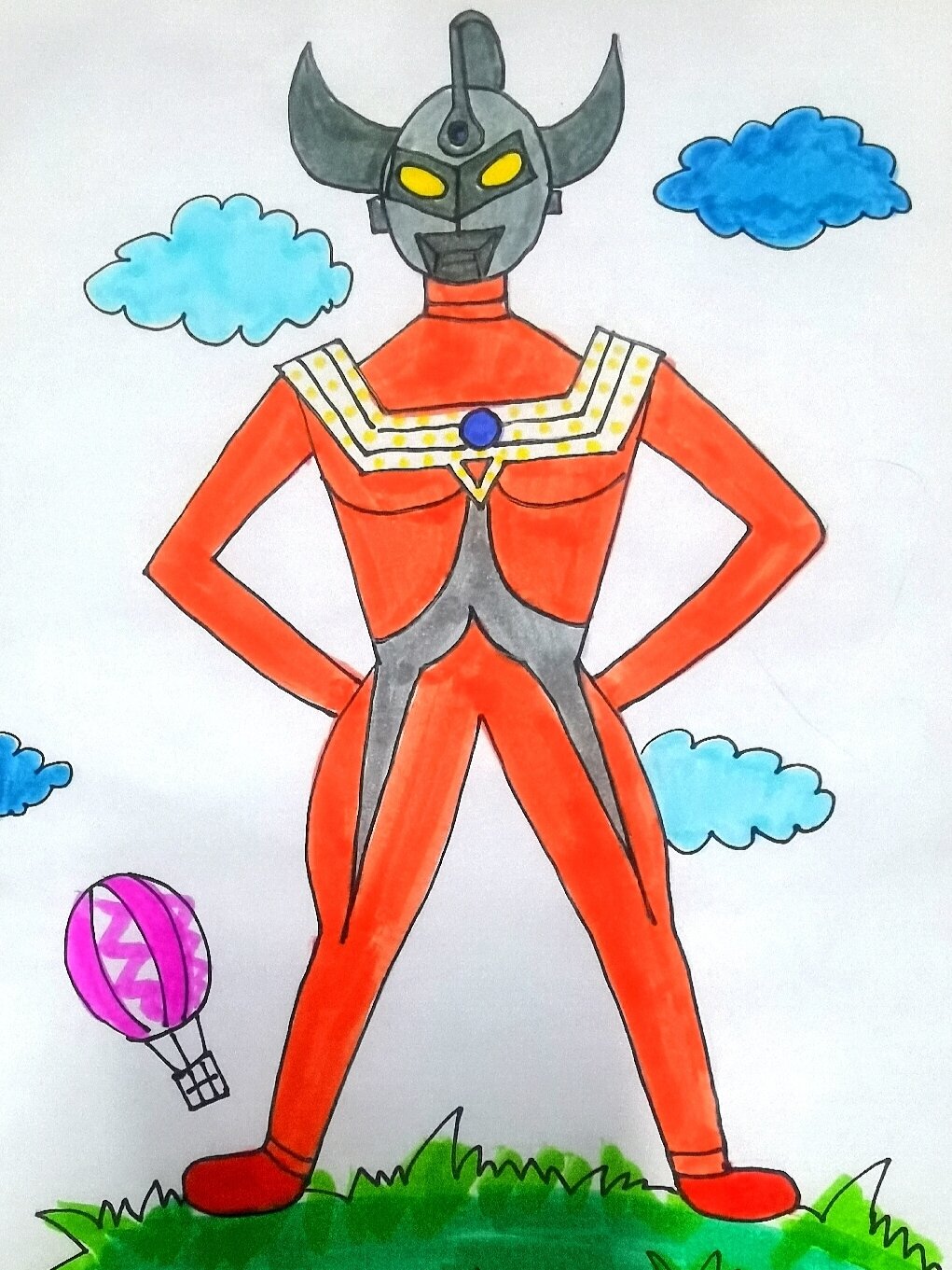 泰罗奥特曼儿童画