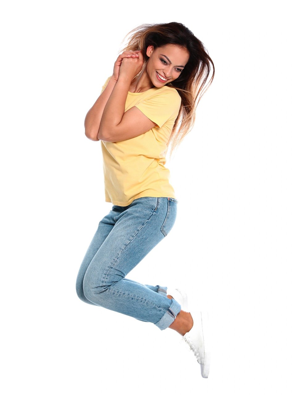 人物动态写生素材 | 跳跃姿势的女孩儿