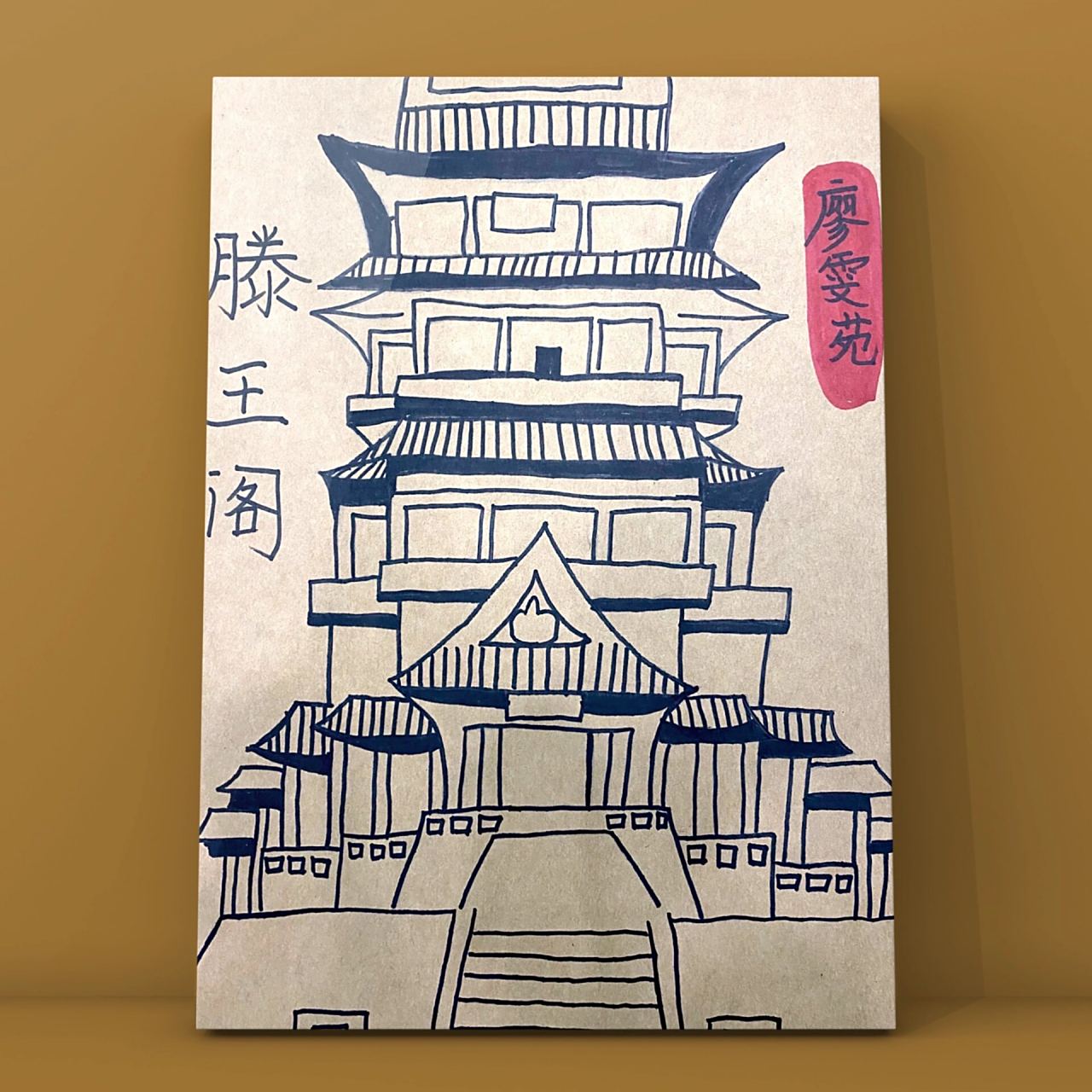 1-2年级线描——滕王阁 哈啰,本节课主题是《滕王阁》: 1,了解滕王阁