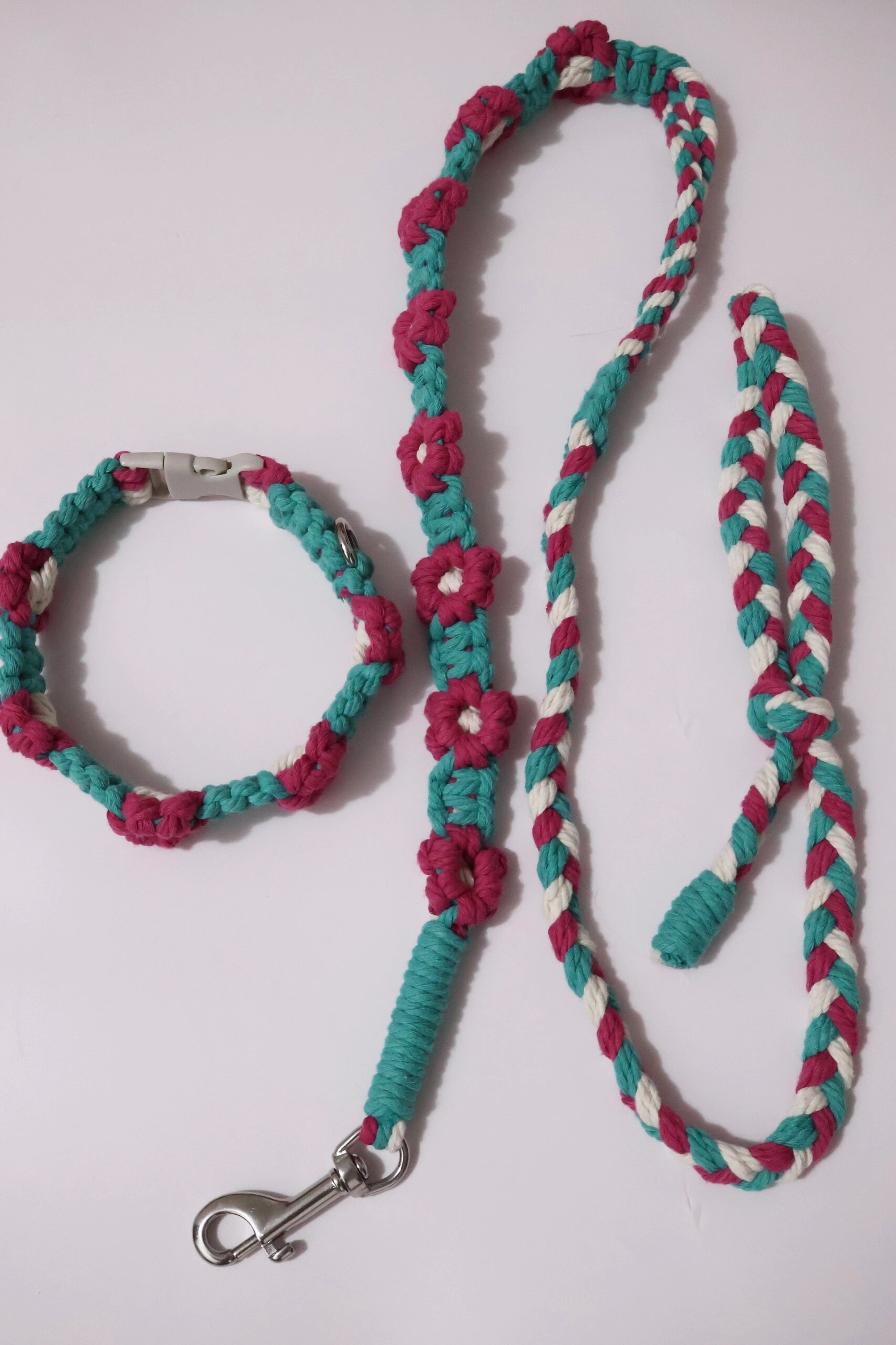 diy手工编织狗狗牵引绳