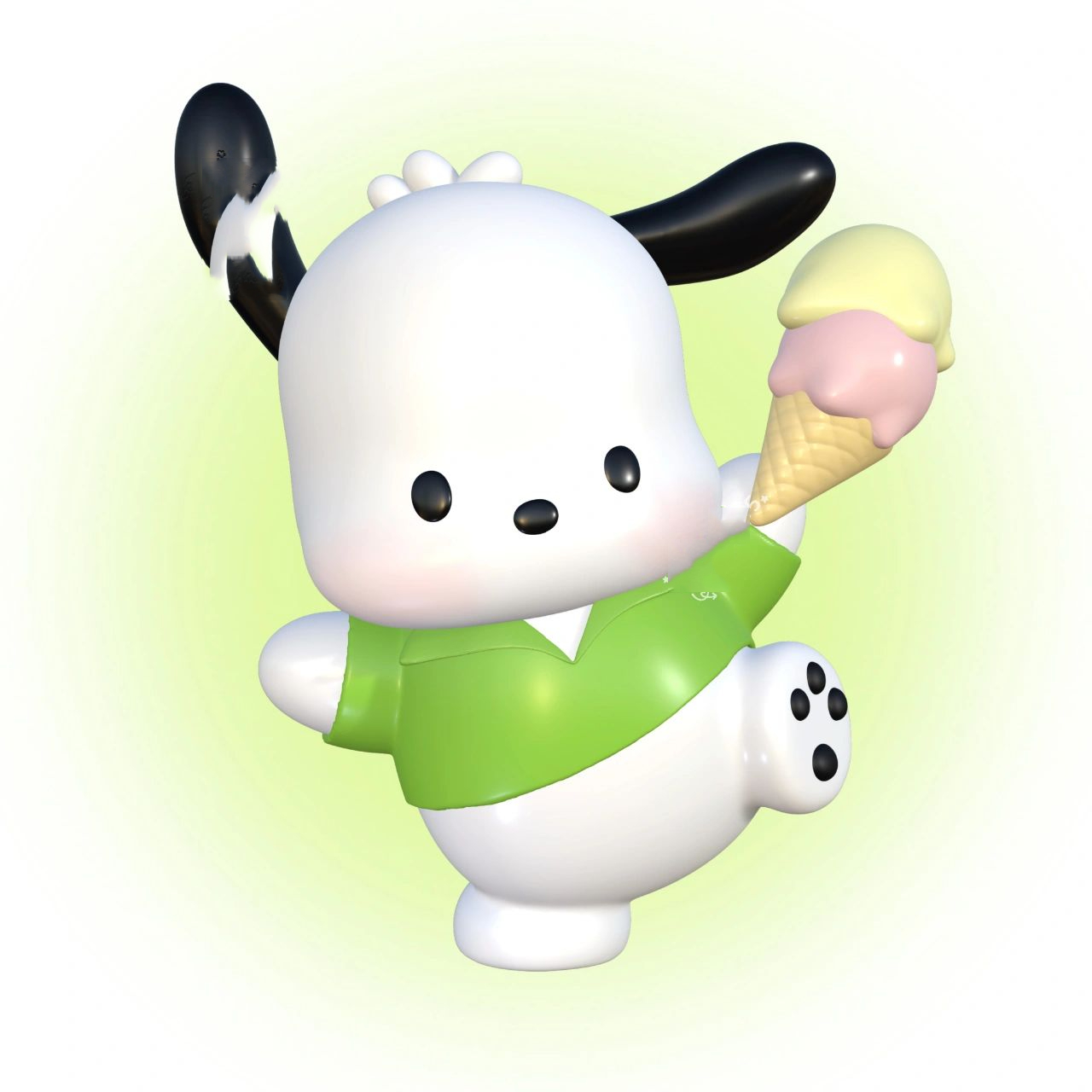 3d建模96彩色帕恰狗闺蜜头像 逛01的时候看到了帕恰狗的扭蛋子 被