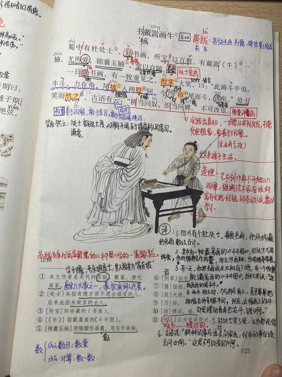 六上 22课 书戴嵩画牛