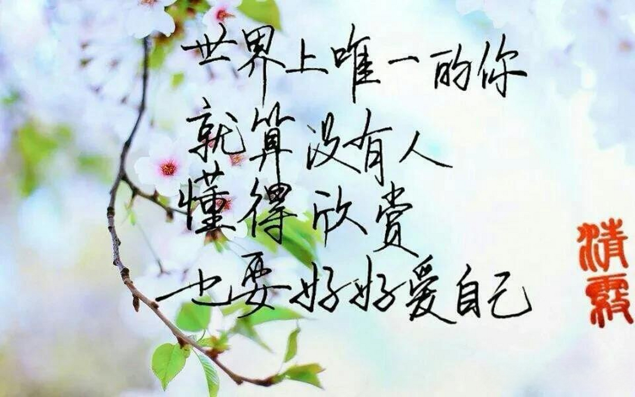 给自己一句爱自己的话,你会说什么 如果要我给自己一句爱自己的话,我