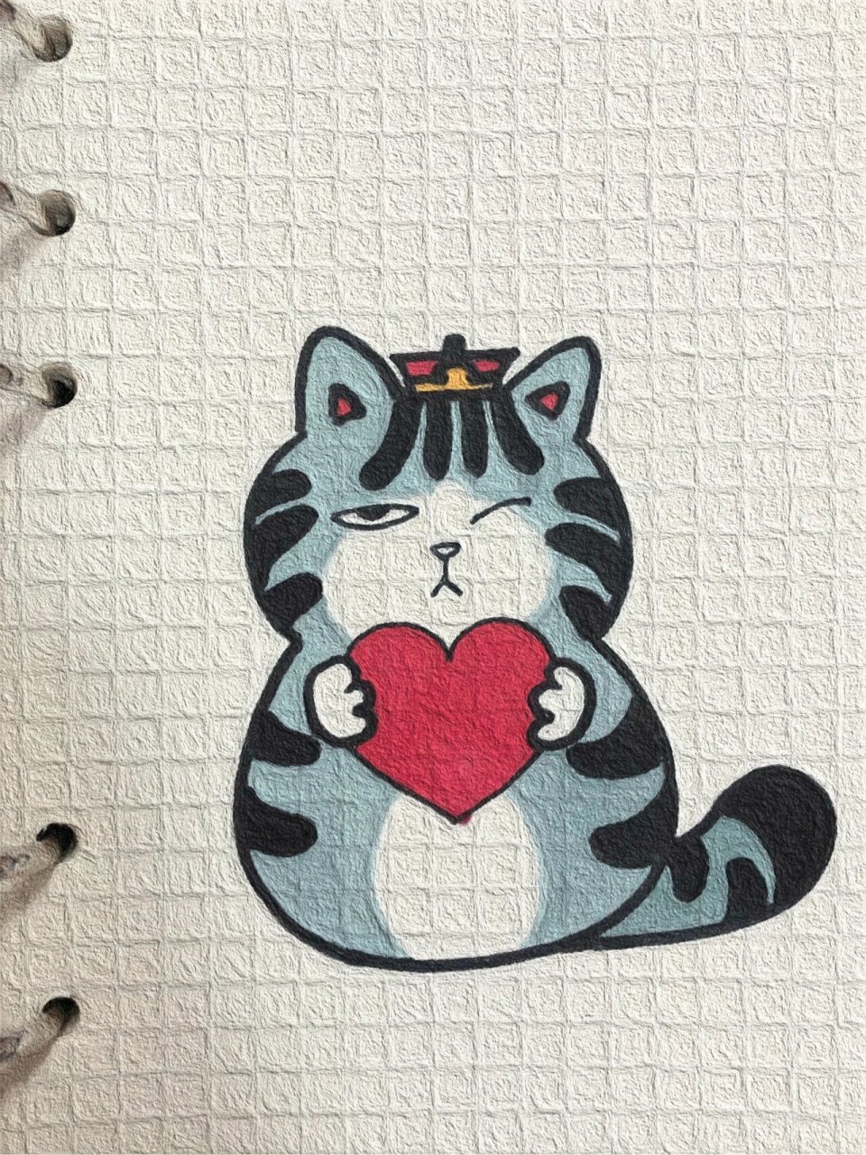 可爱简笔画分享(384)|吾皇| 可爱简笔画教程分享(附过程)