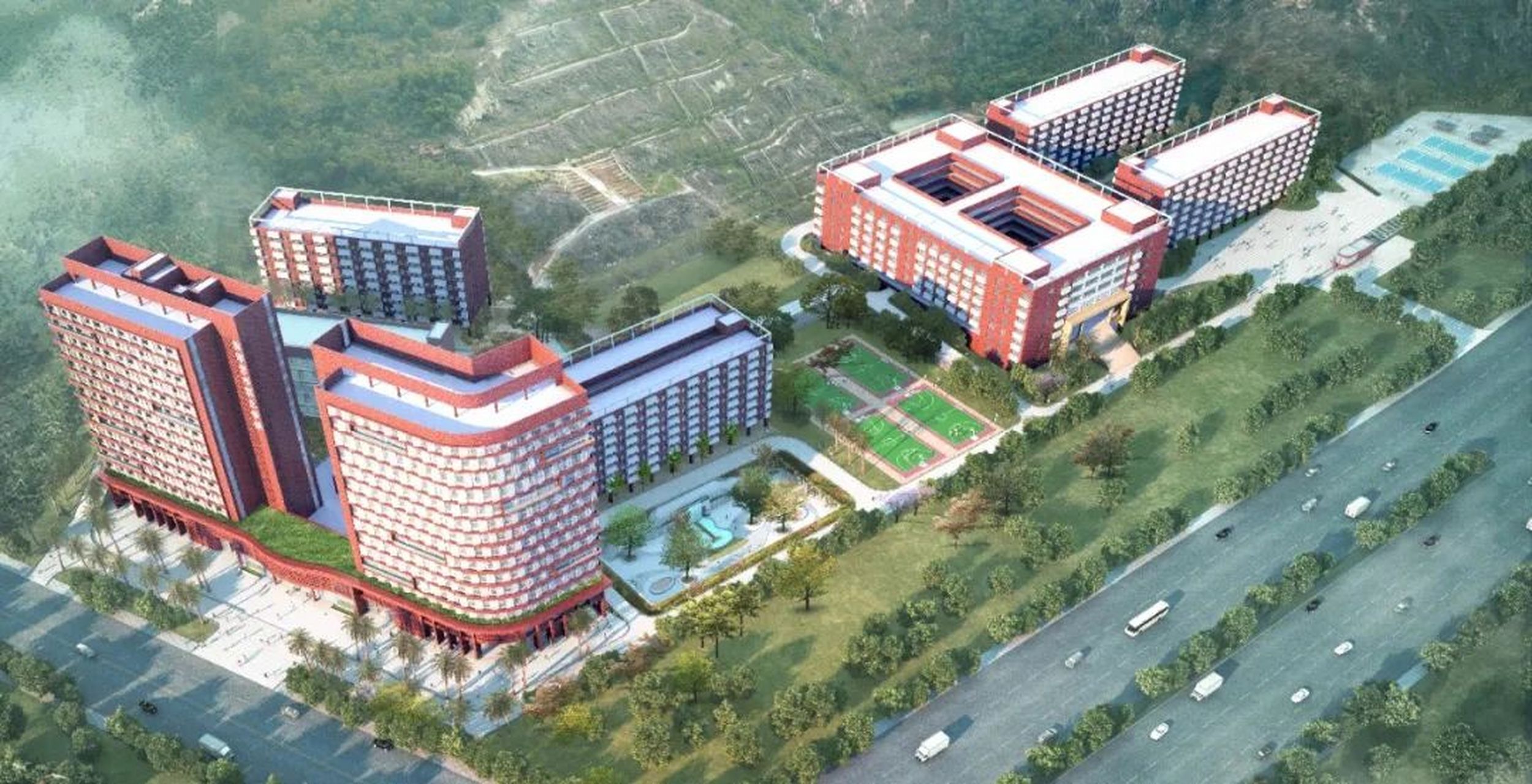 珠海艺术职业学院 近日,珠海艺术职业学院启动综合楼拆旧建新工程.