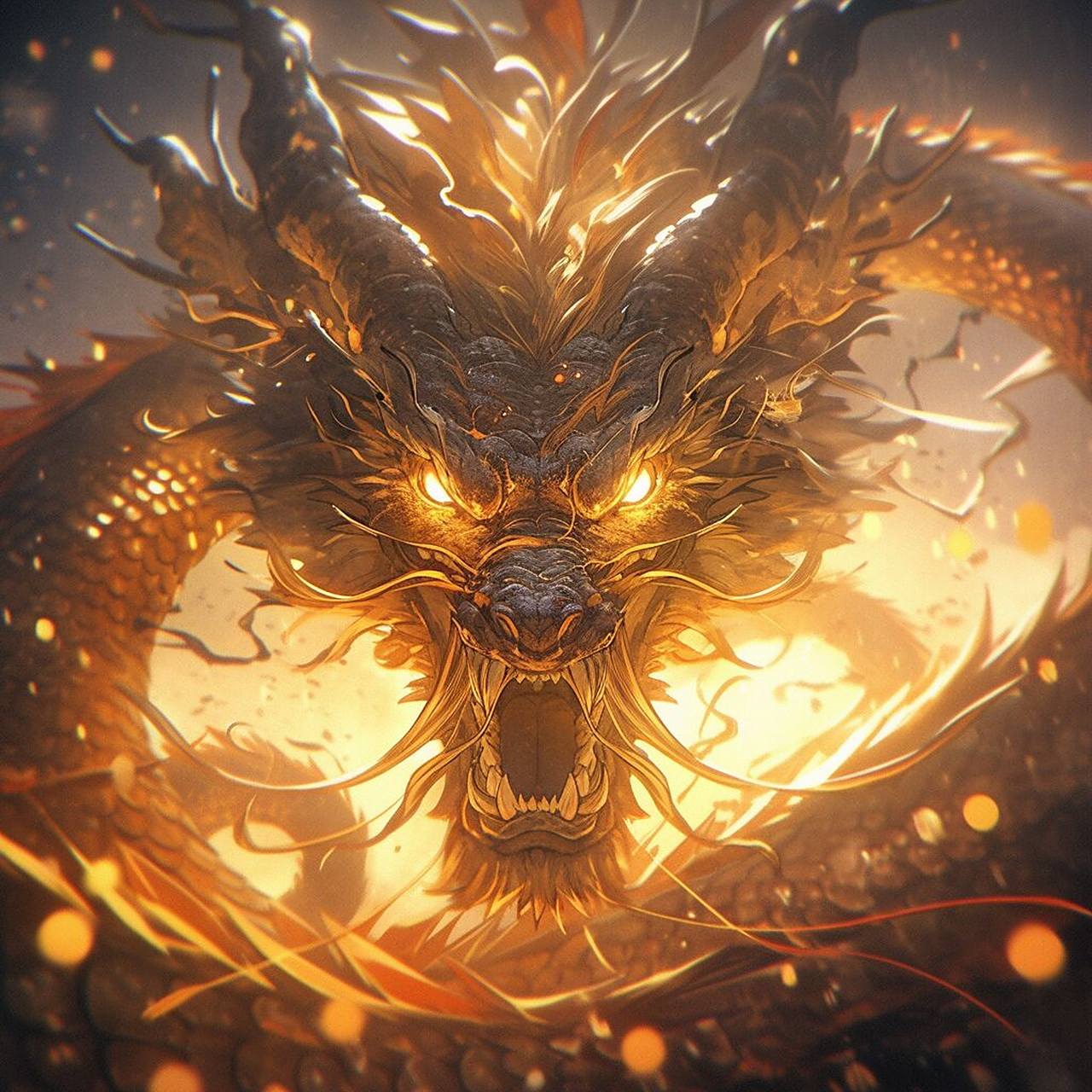 中国金龙 - 又作五爪金龙,拥有高贵无比的气势,相传五爪金龙本是一条