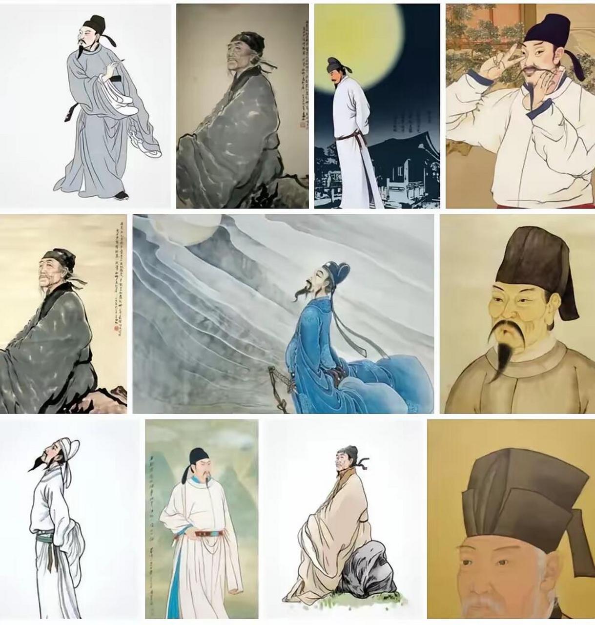 杜甫,河南巩县人. 2.李白,四川绵阳人. 3.白居易,河南新郑人. ​4.