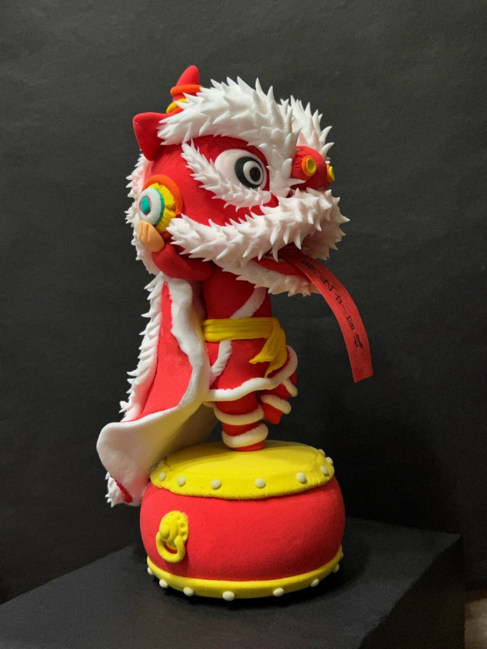 小学生中国元素手工作业—舞狮