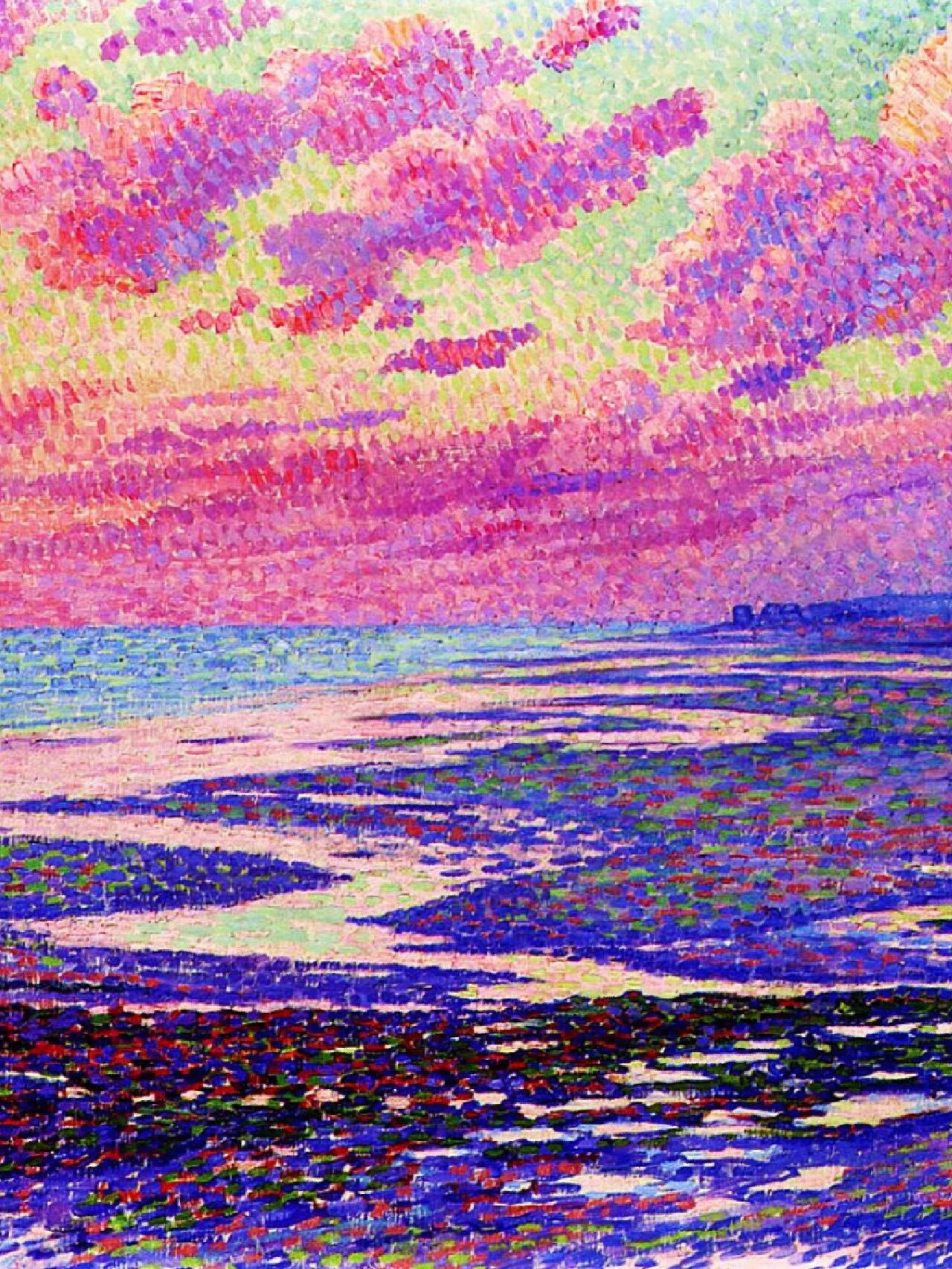 theo van rysselberghe是一位来自于比利时的点彩画,新印象派艺术家