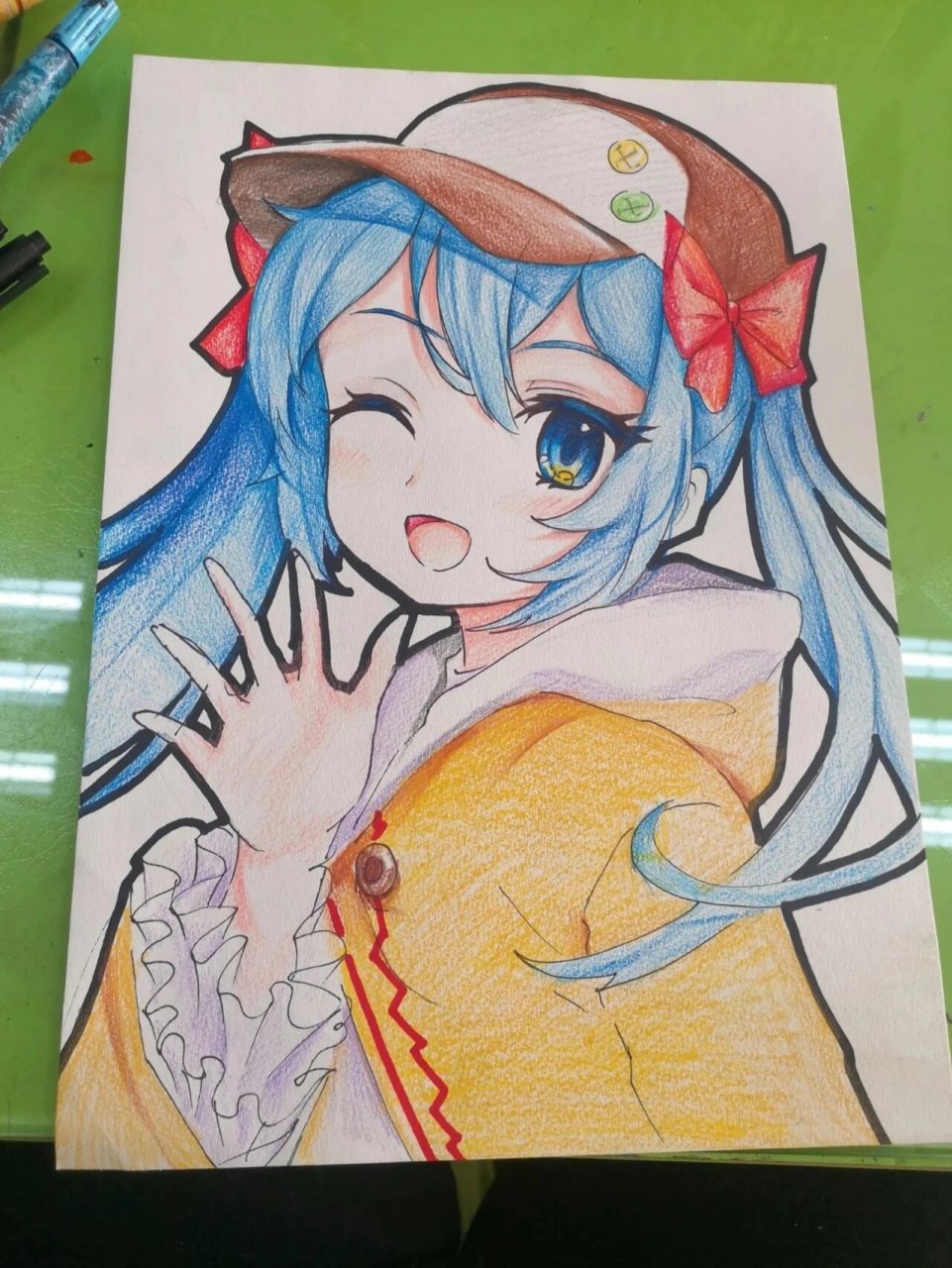 适合初学者的彩铅动漫人物1       画出来简单效果又好