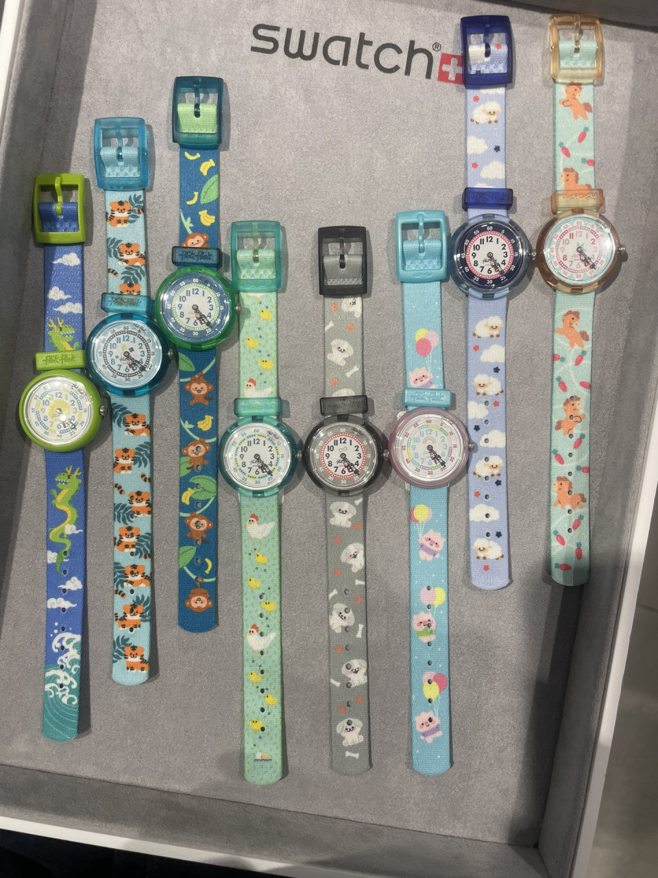 swatch 儿童表系列 十二生肖都快凑齐啦,太可爱啦
