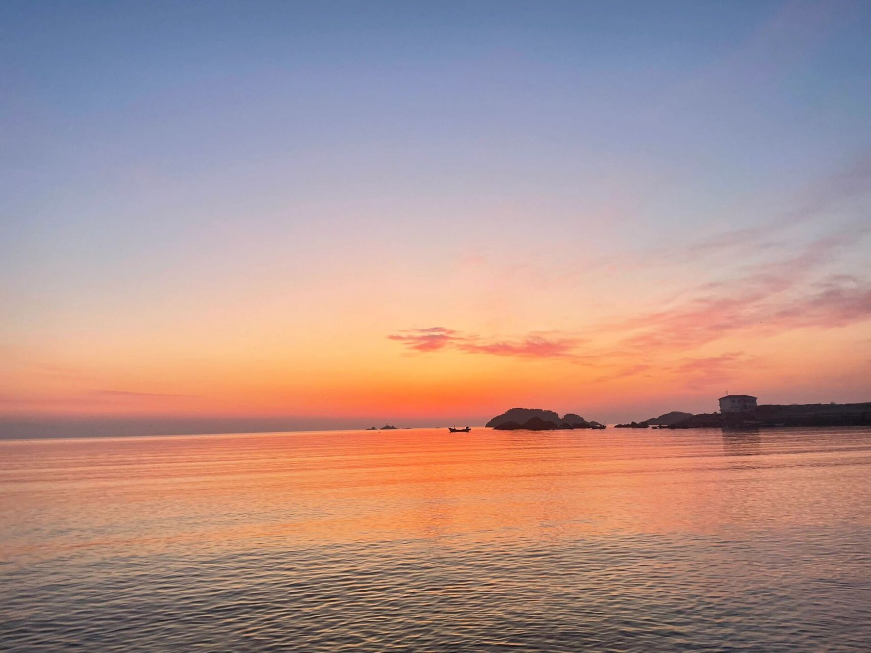 威海|半月湾日出太美啦98 来威海啦,看了一场海边日出,好治愈啊78