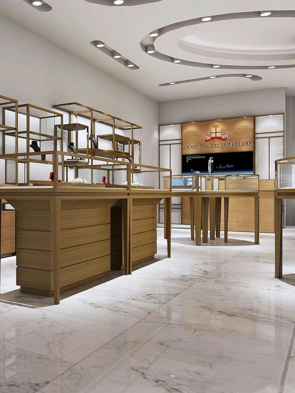 鑫盛鼎珠宝展柜高级定制 源头厂家直供 店铺展示柜设计 珠宝展柜 专业