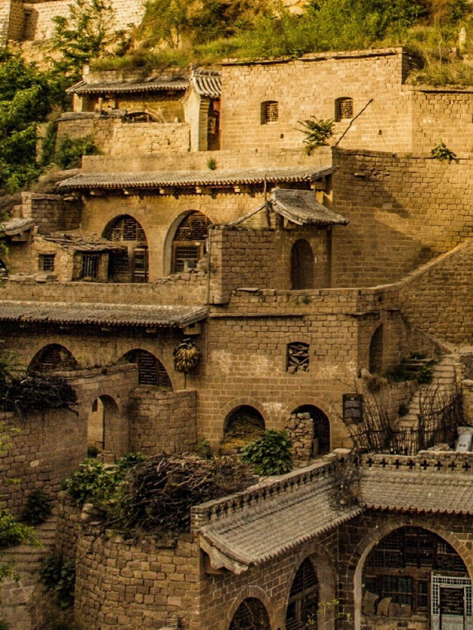 黄土高原上的"布达拉宫"|李家山村 74157415李家山村属于窑洞