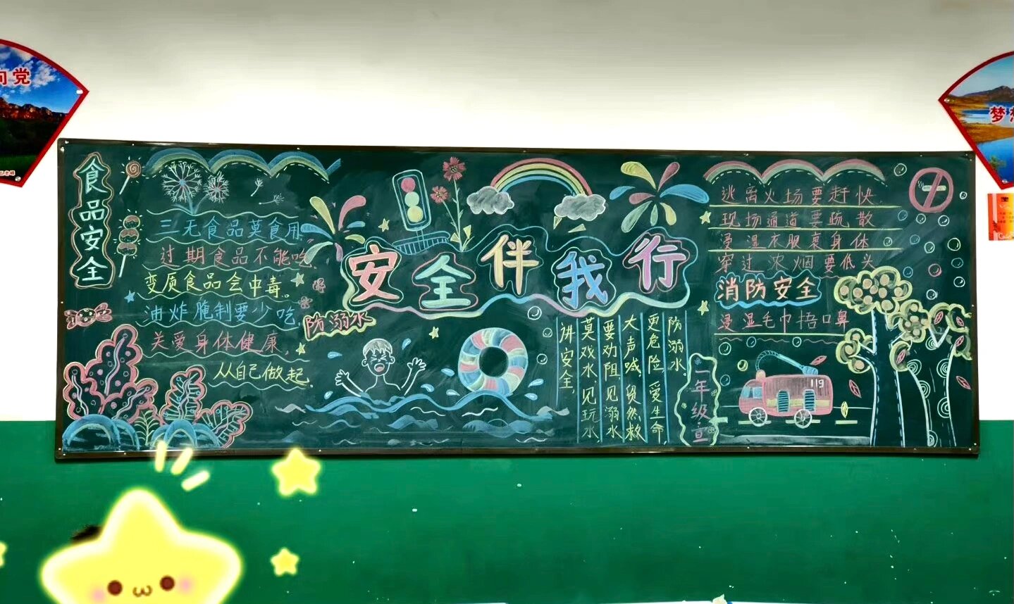 安全主题黑板报