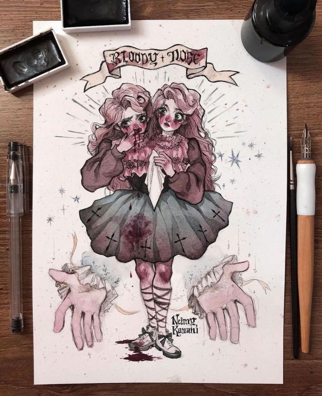 94欧美手绘插画分享94 欧美风,手绘分享 artist: neimy kanani