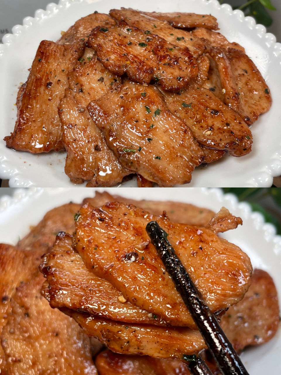 【食材准备】 鸡胸肉,黑胡椒粉,姜蒜,料酒,生抽,蚝油 1⃣️鸡刎