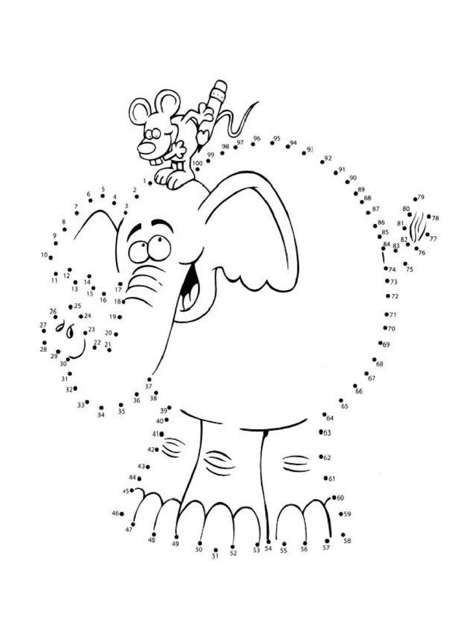 1-100控笔连线认识数字  适合3 以上小朋友  可打印  免费分享 超级