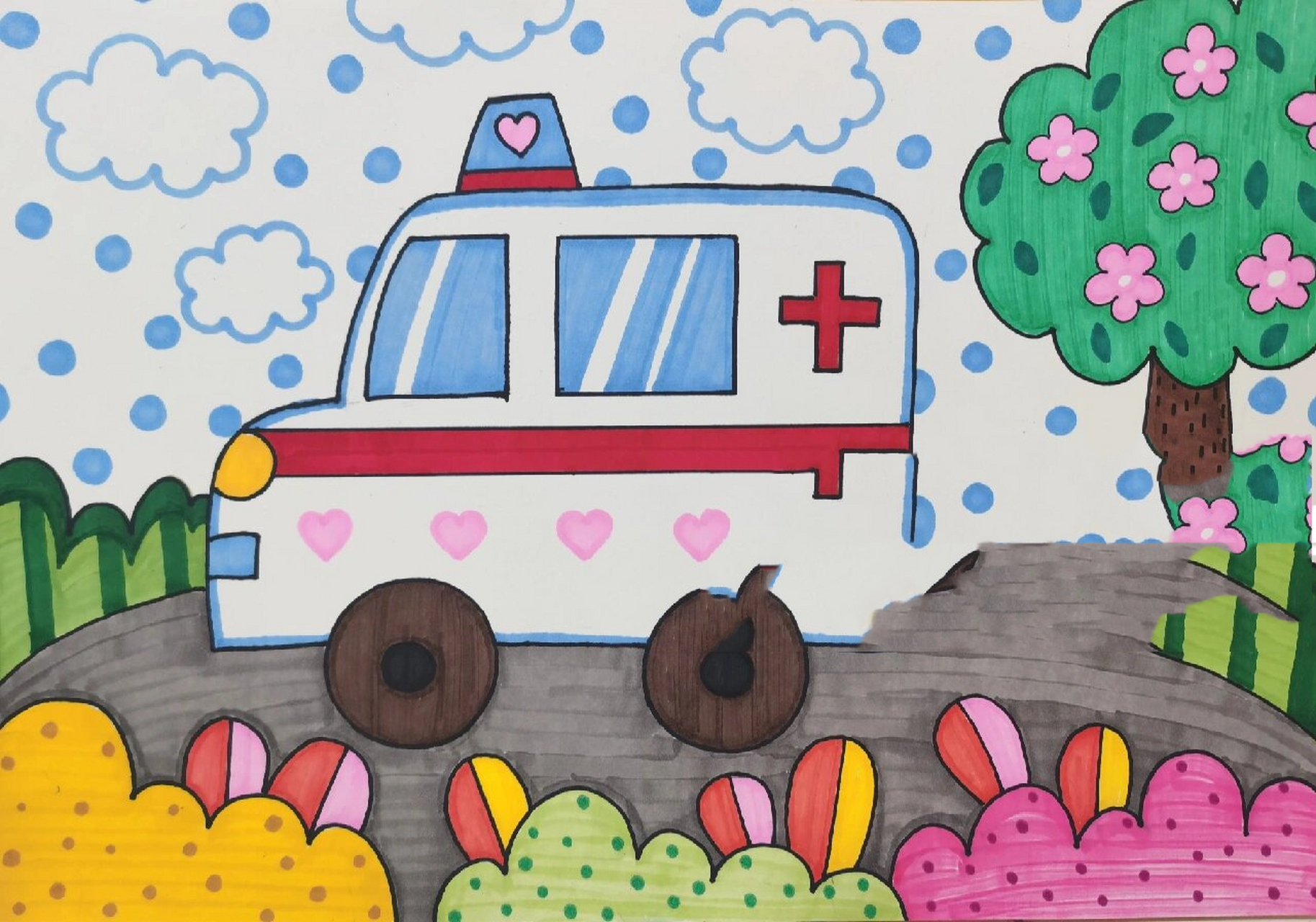 儿童画—交通工具篇 ☺️☺️☺️祝可爱的你们每天开心