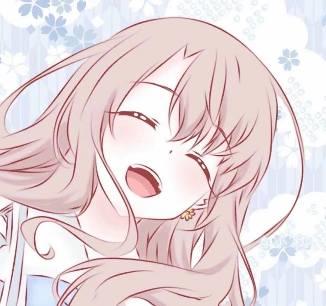 开心的女生头像 女生动漫头像 超级开心大笑女生头像 图片均为网络