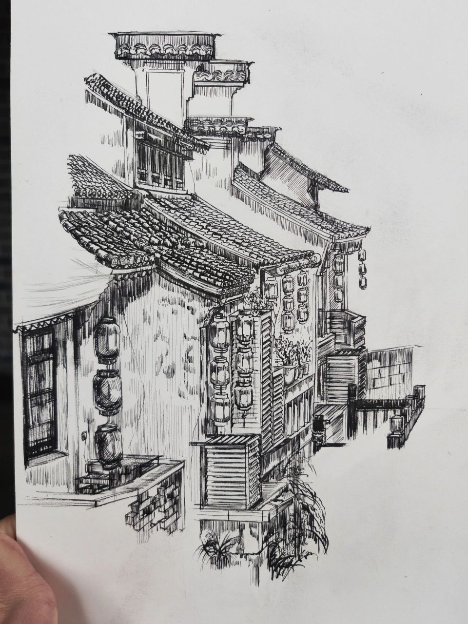 钢笔速写